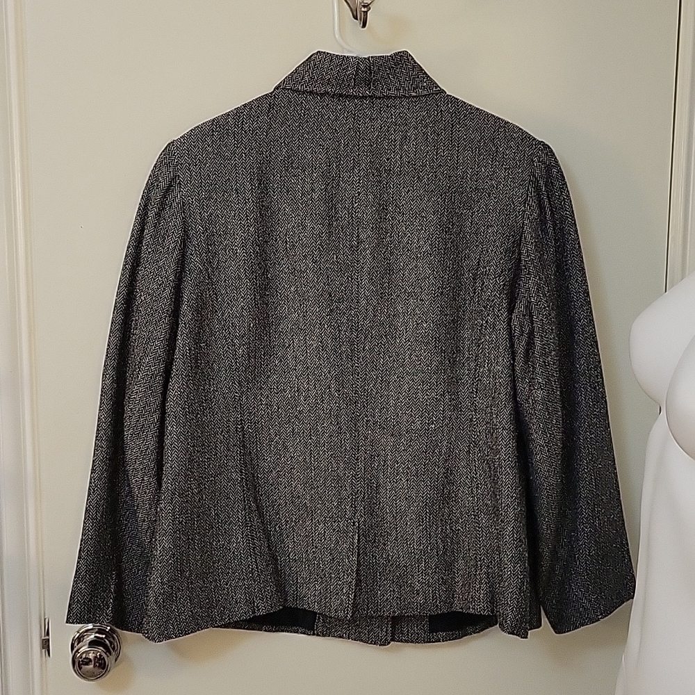 VTG SAG HARBOR Gothic Herringbone Swing Blazer Coat - Picture 7 of 8